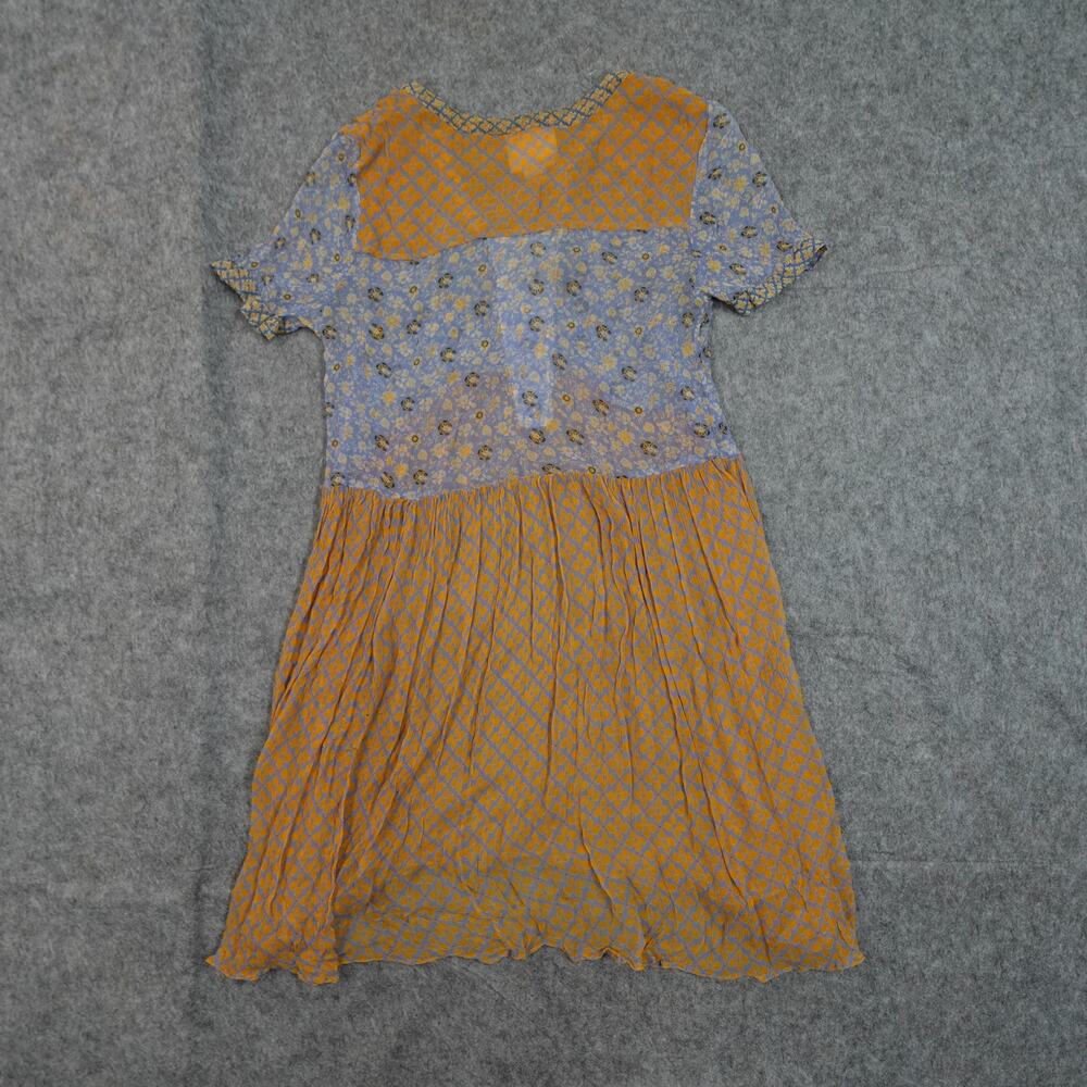 Anthro Maeve Dress Womens 4 Morning Glory Lilac Sheer Floral Praire Cottagecore - Picture 4 of 8